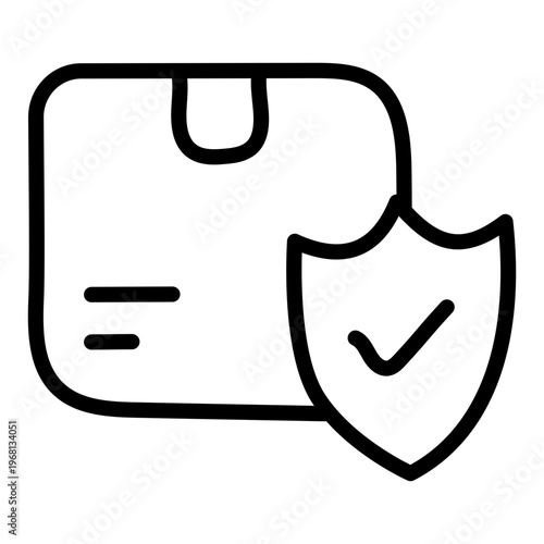 A perfect style icon of secure parcel