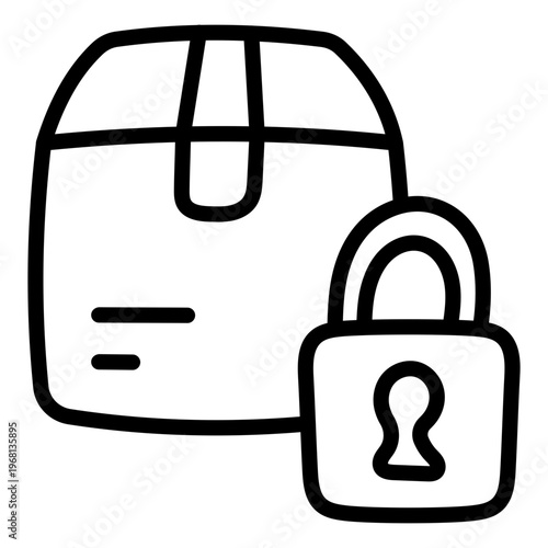 A perfect style icon of security parcel