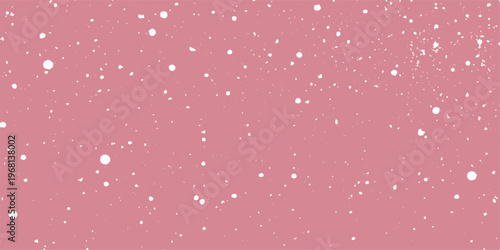 Abstract delicate white dots dance across a muted pink expanse, invoking a sense of gentle movement and dreamy aesthetics, resembling a snowfall or subtle effervescence.