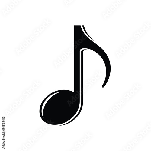 Musical note icon vector illustration vector