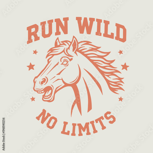 Horse Head with Open Mouth.