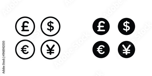 Money icon in doodles flat and line stroke pack