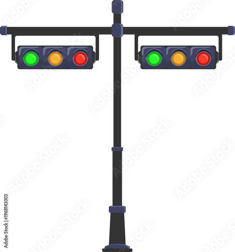 Traffic Stoplight Illustration