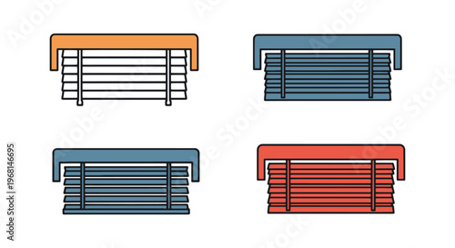 Blind frame Line art vector modern abstract decorative illustration