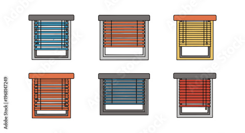 Blind window Line art vector clean illustration