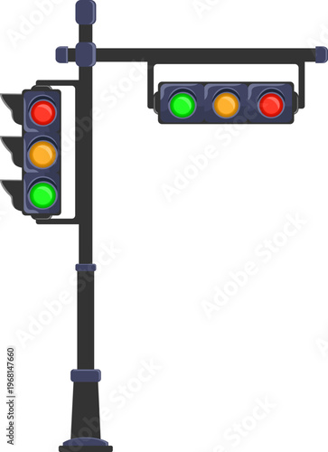 Traffic Stoplight Illustration