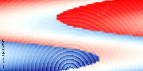 3d render, dynamic abstract geometric stripes in blue and green gradient on a black background