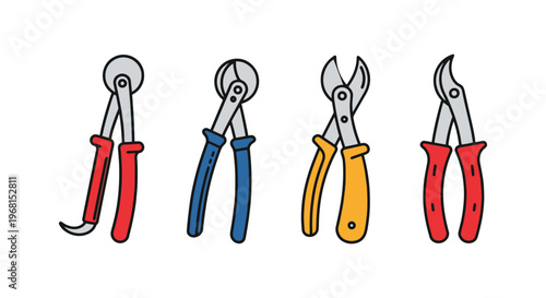 Bone cutter Line art vector creative modern abstract illustration