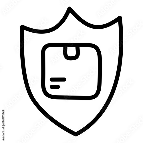 A perfect design icon of parcel security 