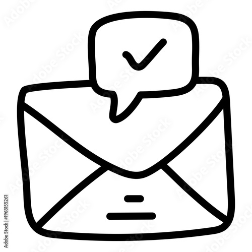 A beautiful design icon of email 