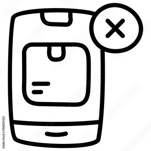 A unique design icon of order cancel