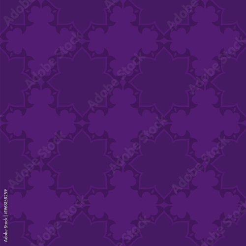 Seamless stylish luxury vector color pattern. Modern stylish texture. Violet color seamless background with symmetric geometric shapes.