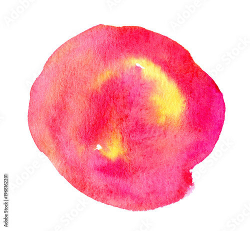 Abstract colorful hand painted watercolor shape as a background for logo or text	