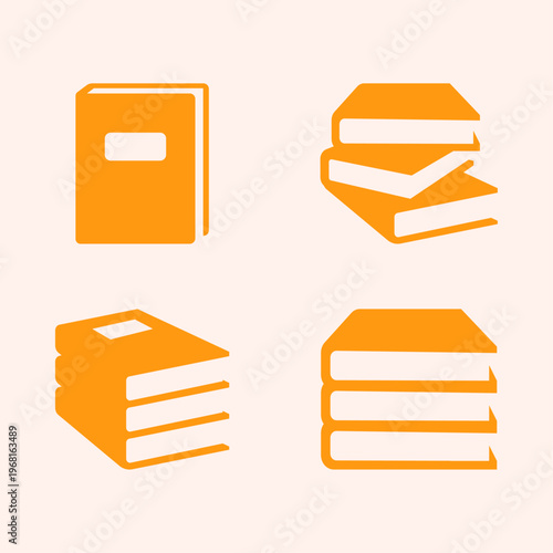 Book artful useful trendy stylish design vector Illustration gorgeous colorful background