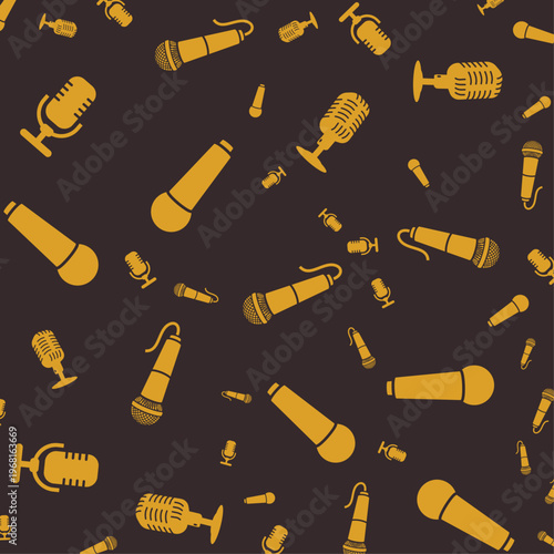 Microphone artful useful trendy stylish design vector Illustration beautiful colorful background