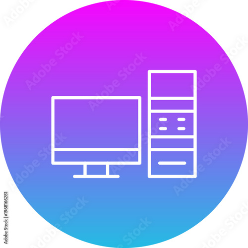 Desktop computer Icon