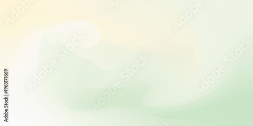 Minimalist soft lime green and pale yellow mesh gradient background with subtle light transitions vector iustration