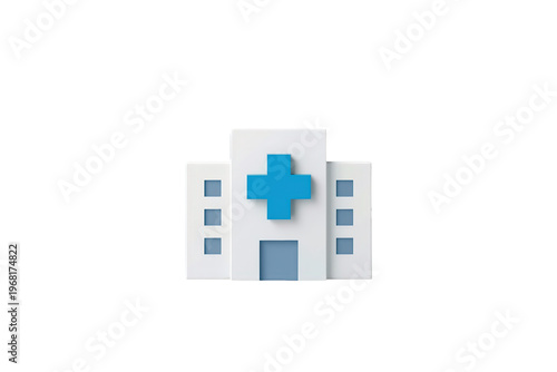 Hospital building icon representing healthcare, medical services, and emergency treatment, 3d rendering with transparent background Free Download Hospital building icon representing healthcare, medical services, and emergency treatment, 3d rendering with transparent background - GFXLoad