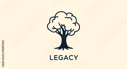 Stylized Tree Symbolizing Legacy and Growth.