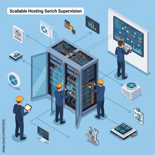 Scalable Hosting Service Supervision - Data Center Management and Maintenance.