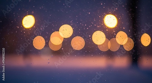 Blurred city lights at night scene.