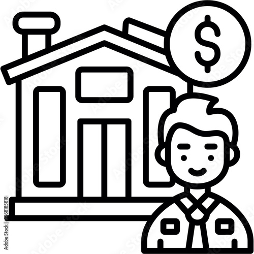 Broker Icon Vector Element