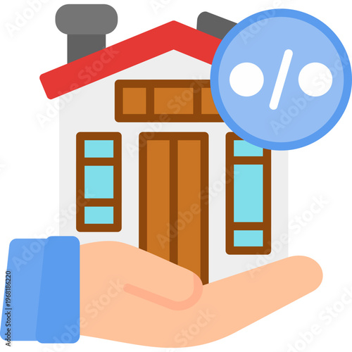 Mortgage Icon Vector Element