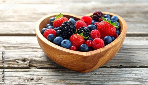 strawberries and blueberries