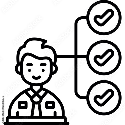 Probation Icon Vector Element