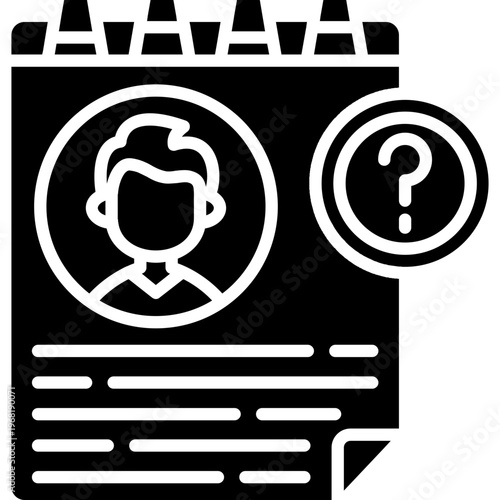 Background Check Icon Vector Element