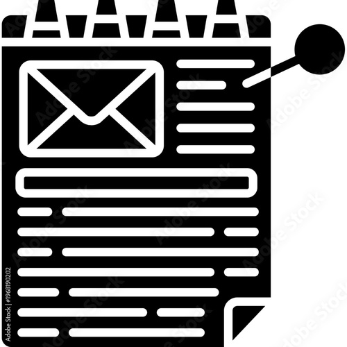 Offer Letter Icon Vector Element