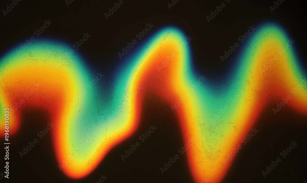 Obraz na płótnie Abstract Thermal Heatwave Gradient with Vibrant Neon Colors, abstract, thermal g