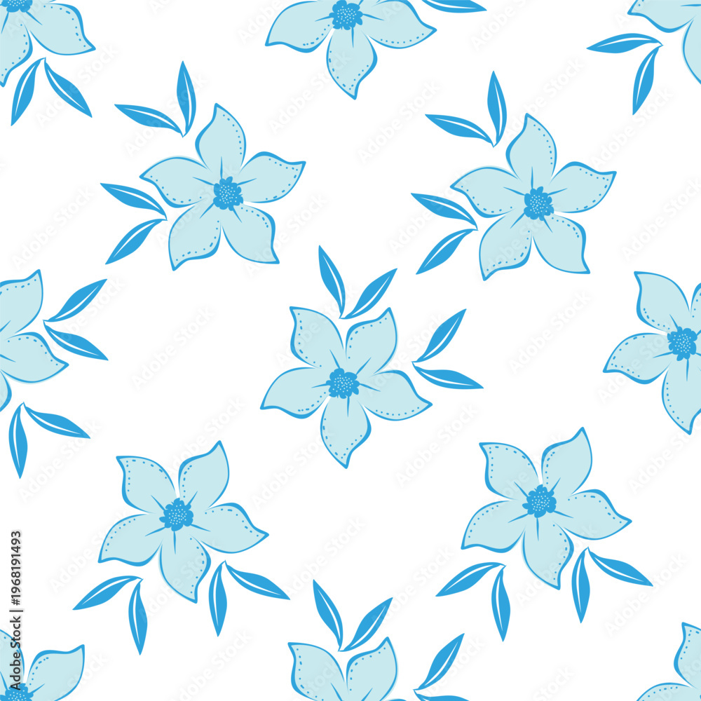 Obraz premium textile design with abstract flower pattern