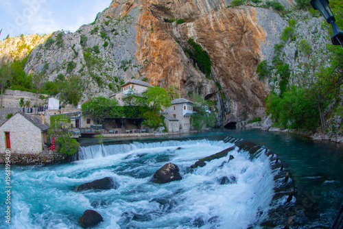 Foto The Blagay Alperenler Tekke, near Mostar in Bosnia and Herzegovina, was built 600 years ago by dervishes who came to the region from Anatolia