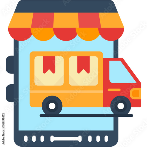 Store Pickup Icon Vector Element