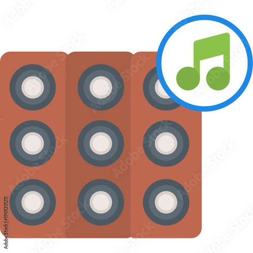 Speaker System Icon Vector Element