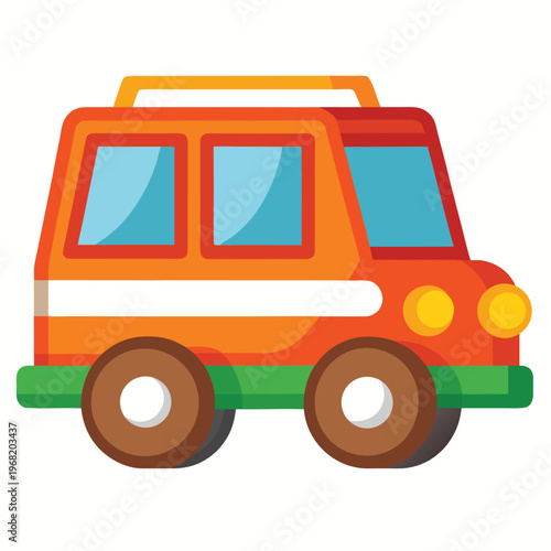 toy truck isolated on white