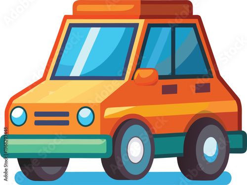 toy truck isolated on white