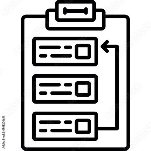 Backlog Icon Vector Element