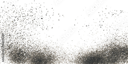 Abstract blue texture of fresh rain droplets on a clean wet window glass surface