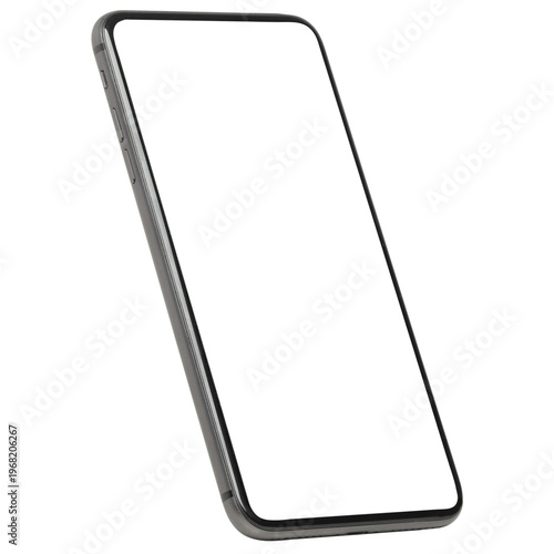 Phone with free space. Smartphone and mobile phone mockup.
