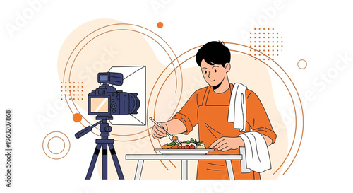 Food Blogger Cooking Show Filming