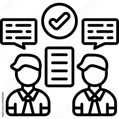 Collaboration Icon Vector Element