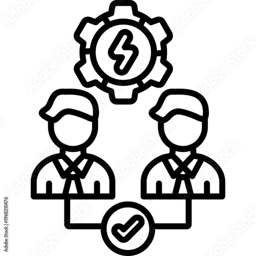 Conflict Resolution Icon Vector Element