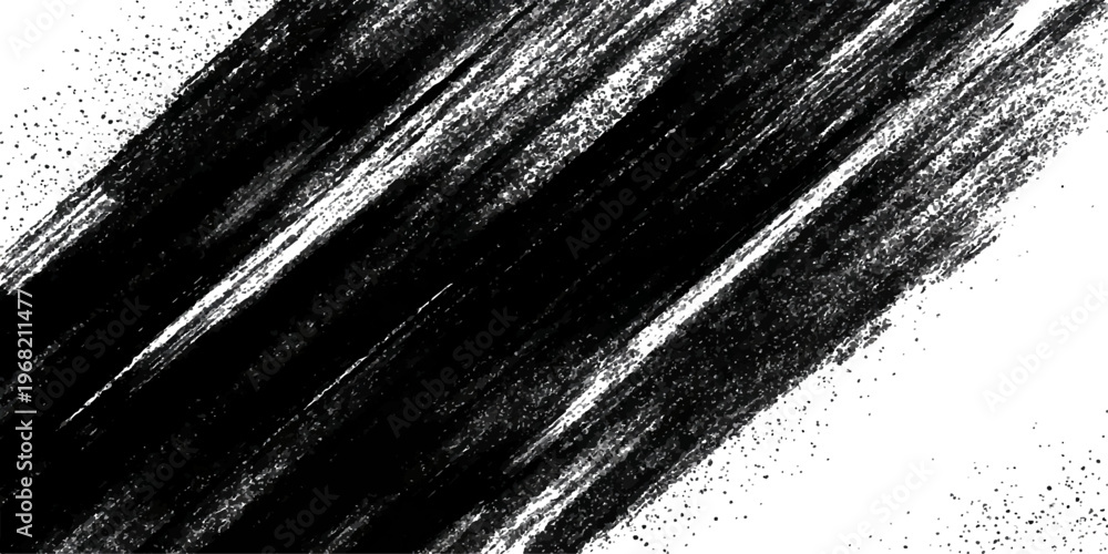 Obraz premium Abstract grunge background featuring a dark textured metal surface with vintage black and white striped patterns on an old steel wall material