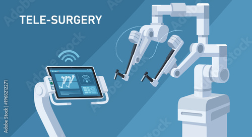 Robotic Surgical System Operating Machine.
