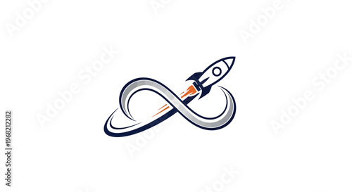 Rocket Ship Infinity Loop Design.