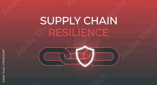 Supply chain resilience concept icon.