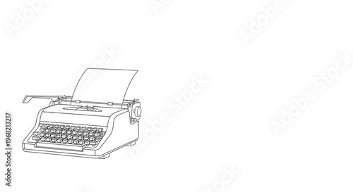 Vintage Typewriter Writing Machine Office.