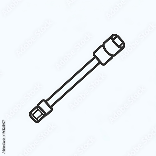 Simple socket wrench drawing.